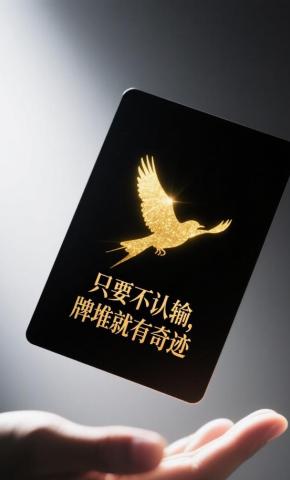 短剧《只要不认输，牌堆就有奇迹》海报