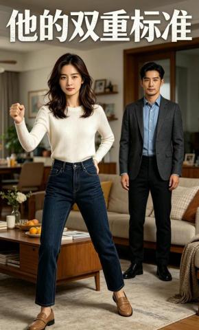短剧《他的双重标准》海报