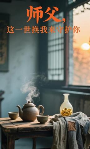 短剧《师父，这一世换我来守护你》海报