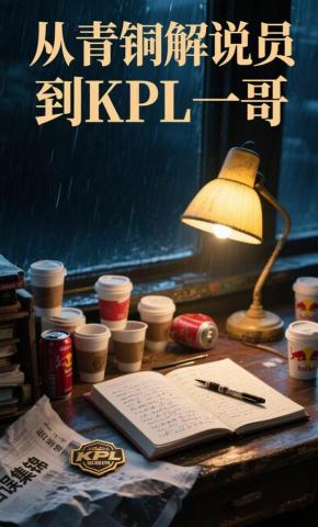 短剧《从青铜解说员到KPL一哥》海报