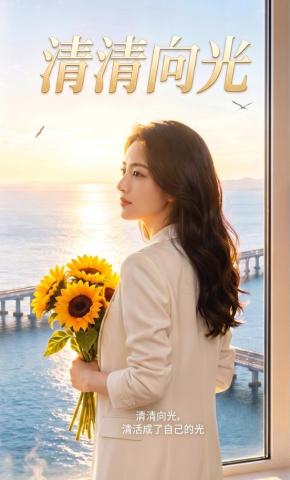 短剧《清清向光》海报