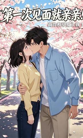 短剧《第一次见面就亲亲！高冷校草爱上我！》海报