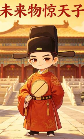 短剧《未来物惊天子》海报