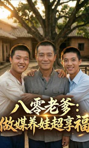 短剧《八零老爹：做媒养娃超享福》海报