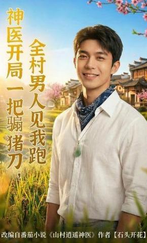 短剧《神医开局一把骟猪刀，全村男人见我跑》海报