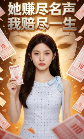 短剧《她赚尽名声，我赔尽一生》海报