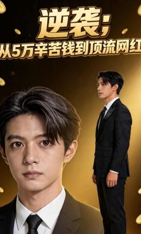 短剧《逆袭：从5万辛苦钱到顶流网红》海报