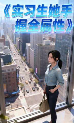 短剧《实习生她手握全属性》海报