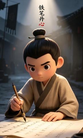 短剧《铁笔丹心》海报