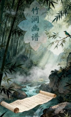 短剧《竹涧幽谱》海报