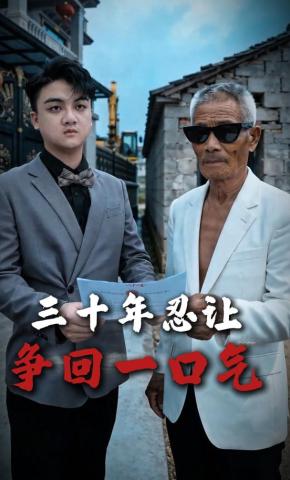 短剧《三十年忍让，争回一口气》海报