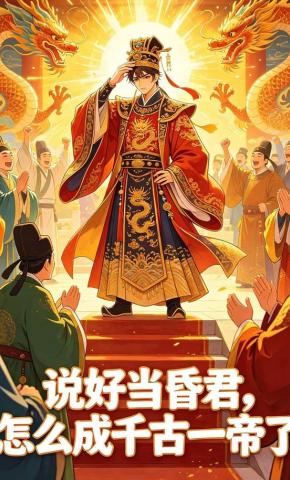 短剧《说好当昏君，怎么成千古一帝了》海报