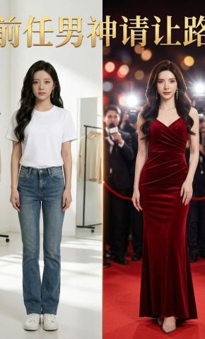 短剧《前任男神请让路》海报