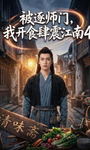 短剧《被逐师门，我开食肆震江南4》海报