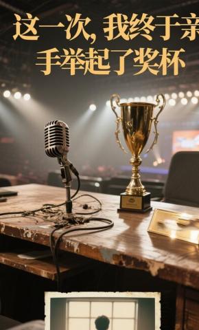 短剧《这一次，我终于亲手举起了奖杯》海报