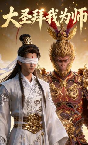 短剧《大圣拜我为师》海报