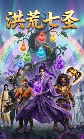 短剧《洪荒七圣》海报