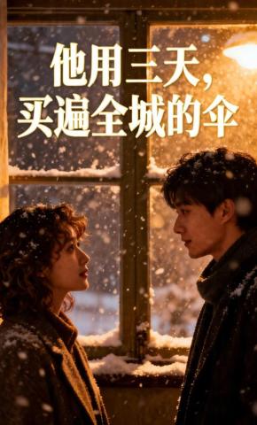 短剧《他用三天，买遍全城的伞》海报