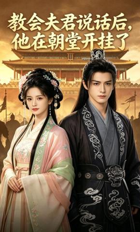 短剧《教会夫君说话后，他在朝堂开挂了》海报