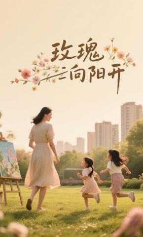 短剧《玫瑰向阳开》海报