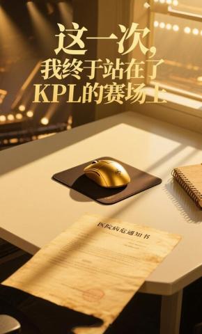 短剧《这一次，我终于站在了KPL的赛场上》海报