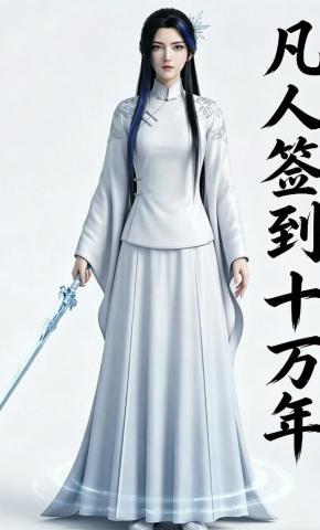 短剧《凡人签到十万年》海报