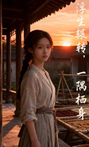 短剧《浮生辗转，一隅栖身》海报