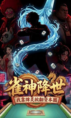 短剧《雀神降世：我靠牌灵掀翻资本圈》海报