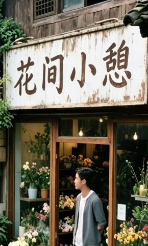 短剧《花间小憩》海报