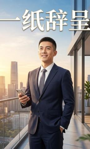 短剧《一纸辞呈》海报