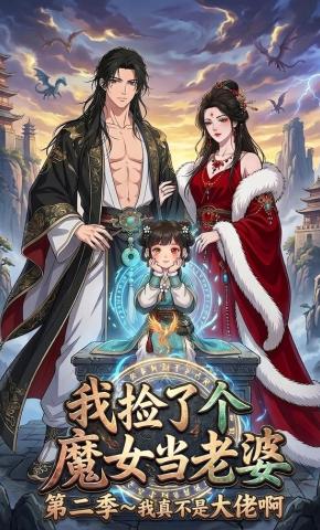 短剧《我捡了个魔女当老婆第二季我真不是大佬啊》海报