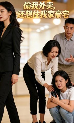 短剧《偷我外卖，还想住我家豪宅》海报