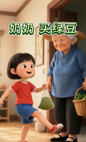 短剧《奶奶，买绿豆》海报