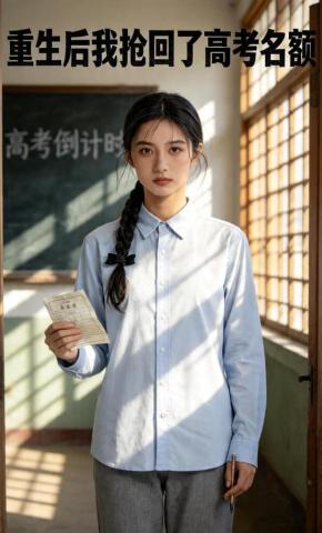 短剧《重生后我抢回了高考名额》海报