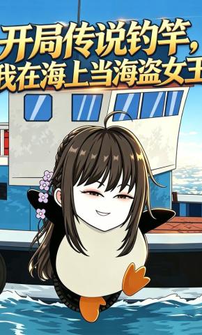 短剧《开局传说钓竿，我在海上当海盗女王》海报