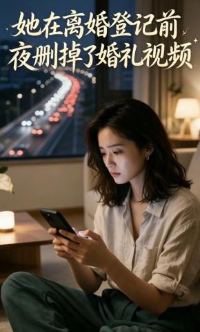 短剧《她在离婚登记前夜删掉了婚礼视频》海报
