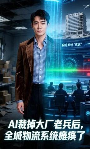 短剧《AI裁掉大厂老兵后，全城物流系统瘫痪了》海报