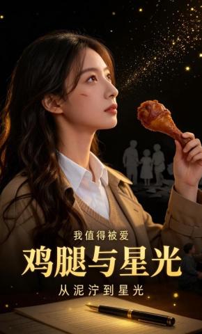 短剧《鸡腿与星光》海报