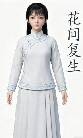 短剧《花间复生》海报