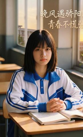 短剧《晚风遇骄阳，青春不慌张》海报