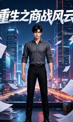 短剧《重生之商战风云》海报