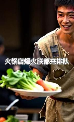 短剧《火锅店爆火朕都来排队》海报