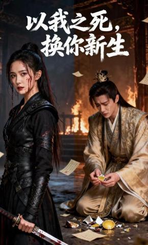 短剧《以我之死，换你新生》海报