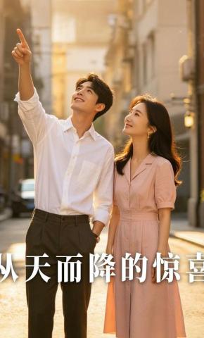 短剧《从天而降的惊喜》海报