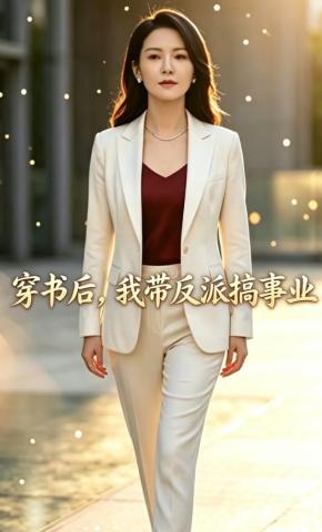 短剧《穿书后，我带反派搞事业》海报
