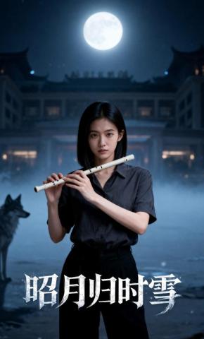 短剧《昭月归时雪》海报