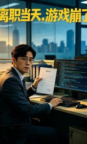 短剧《离职当天，游戏崩了》海报