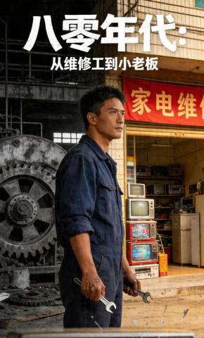 短剧《八零年代：从维修工到小老板》海报
