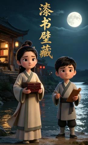 短剧《漆书壁藏》海报