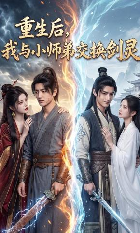 短剧《重生后，我与小师弟交换剑灵》海报